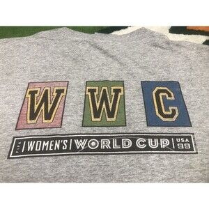 Vintage 1999 FIFA Women’s World Cup Soccer USA Tultex Jersey Shirt Medium